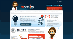 Desktop Screenshot of madgenius.com